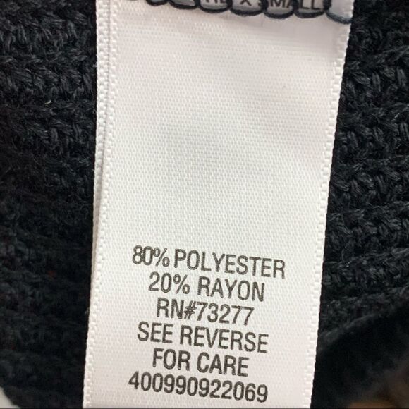 Vera Wang Princess black dolman sleeve open cardigan duster sweater - Picture 6 of 6